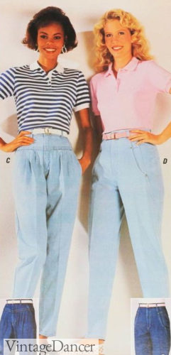 Did they wear mom jeans in the 80s? 1987 mom jeans