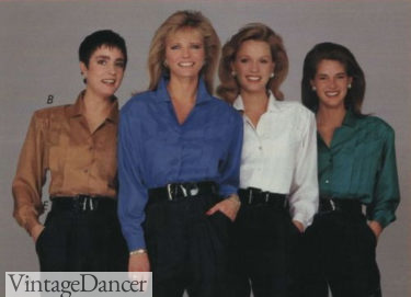 1988 silk blouses 80s work fashion women