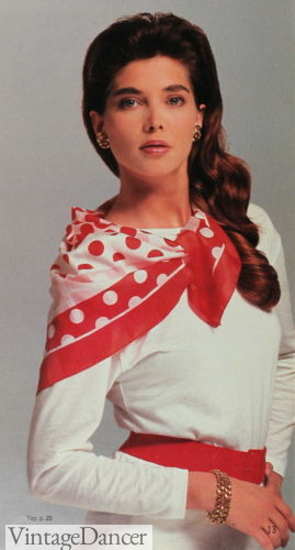 80s scarf accessories