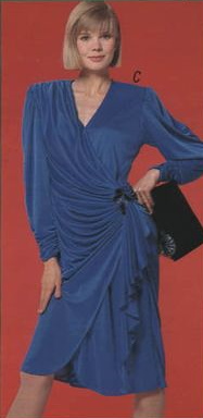 1980s ruched wrap party dress 80s cocktail dress blue