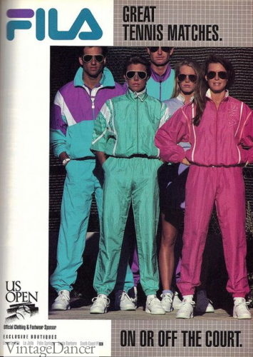 1989 Fila neon tracksuits