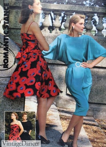 How should I dress for an 80s party? 1989 50s style swing dress and chemise dress