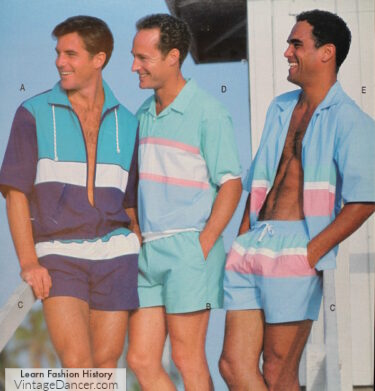1990s shorts tracksuits windbreaker pants swimwear 90s outfit cabana set