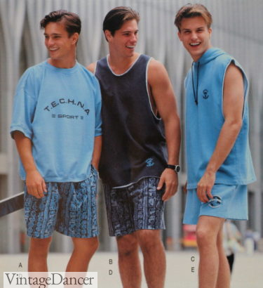 1990s mens shorts teen boys jam shorts