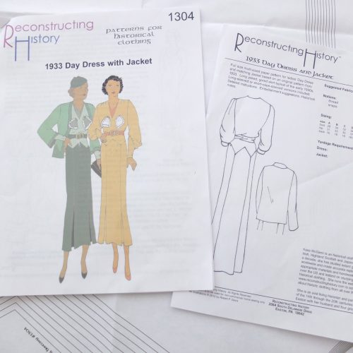 The pattern I selected to review, pattern number 1304, a 1933 Day Dress.