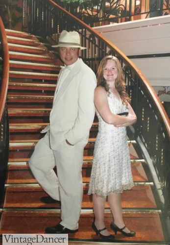 Our first cruise in all white for formal night
