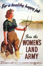 Out of the Factory women took to farming aka "Land Girls"