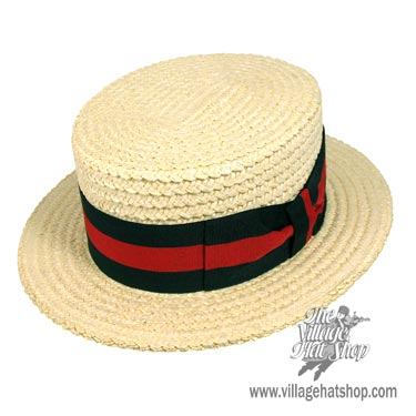 1920's straw boater hat