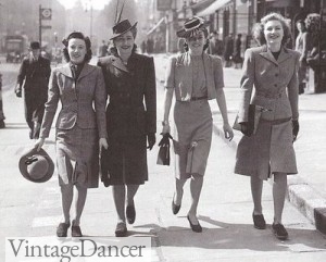 Image result for 1940s fashion