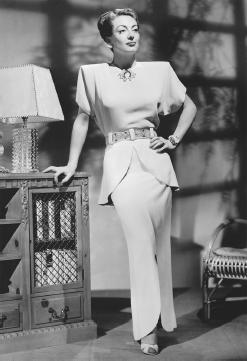 Joan Crawford Tips Wearing 1950s Vintage Fashion