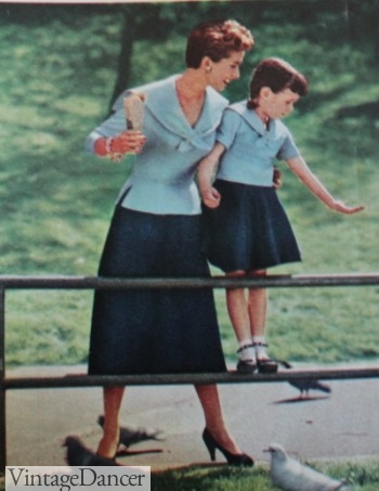 1954 The classic Middy top was refashioned into the sailor top which had a more feminine and sophisticated style