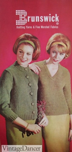 1963 Earth Tone Color Sweaters