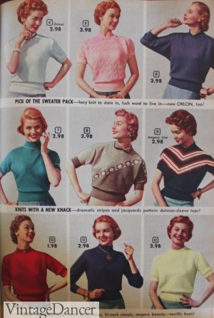 1953-54 Sweater Tops