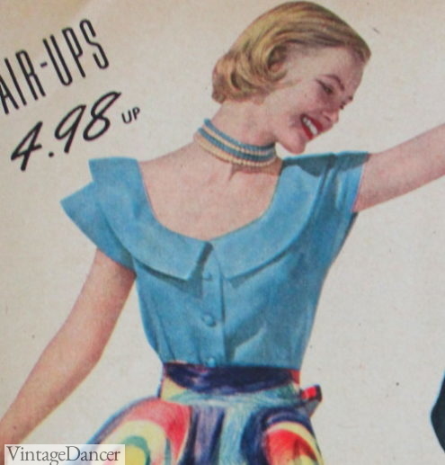 1950s Tops And Blouse Styles | 50s Fashion History