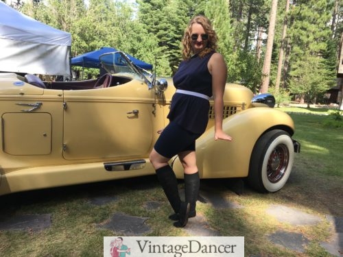 DIY 1920s swimming suit bathing suit