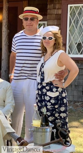 Casual 1930s summer outfits for a couple