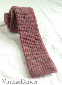 20s mens tie knit 1920s style men's knit tie.
