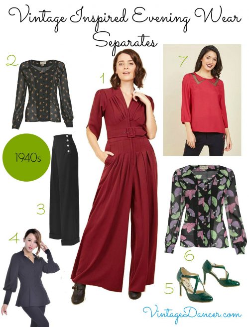Emulate the 1940s with these vintage inspired party clothes. Who has you have to a wear a dress to a party?