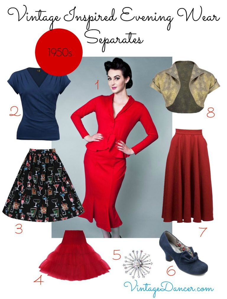 Vintage Pantsuits & Party Skirts - 1920s to 1950s