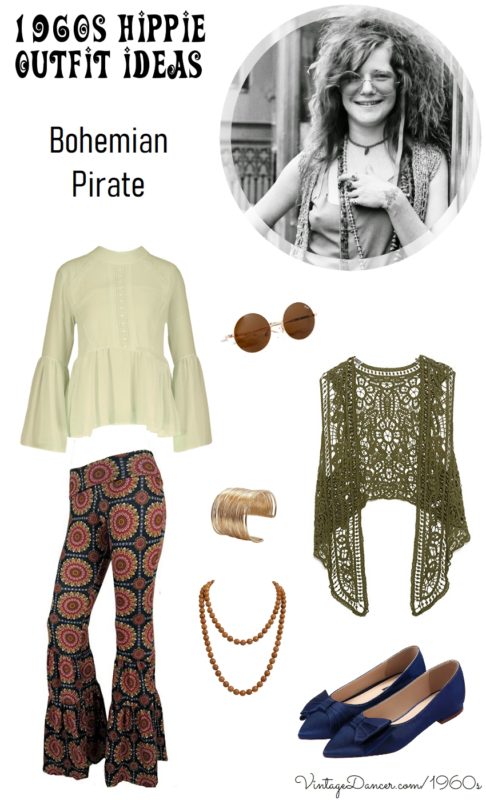 70s Outfits – 70s Style Ideas for Women Boho Hippie  AT vintagedancer.com