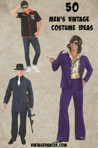 50 Men's vintage Halloween costume ideas 1950 1960s 1970s 1980s