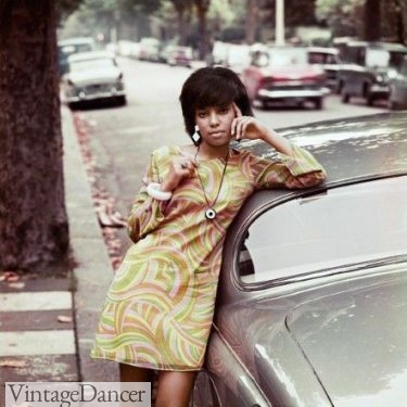 1960s black fashion African American women hippie dress