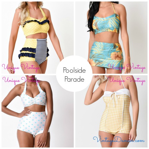 These swim sets from Unique Vintage would be perfect for parading in!