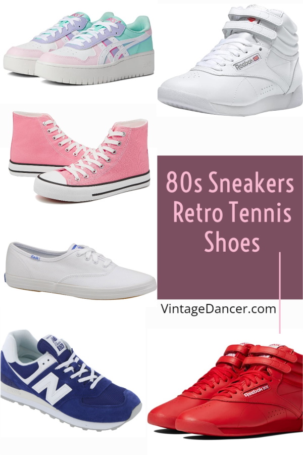 80s Shoes, Sneakers, Boots, Heels, Jelly Flats 1980s Shoes