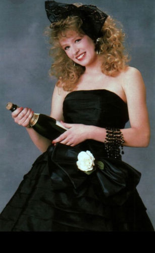 80s strapless party dress