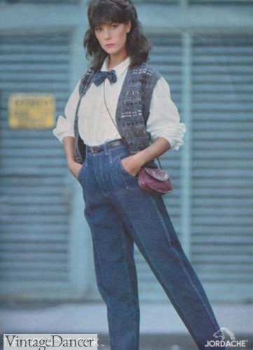 80s mom jeans, wide leg
