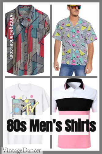 Buy 80s men shirts t shirts memphis shirts polo shirts