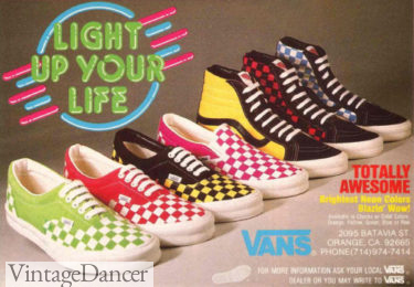 80 Neon Vans shoes ad