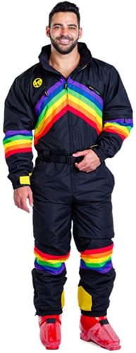 80s mens costume rainbow 80s snow suit