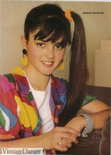 Danica Mckellar 80s teen fashion idol