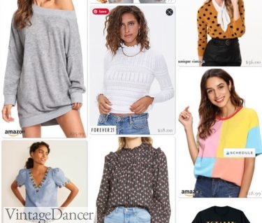 Shop 80s style tops, shirts, blouses