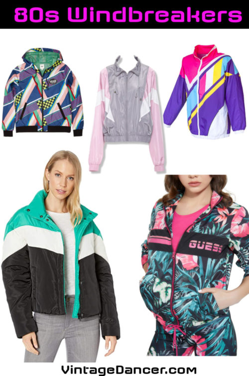 80s Windbreaker jackets for girls guys men women 1980s jackets VintageDancer