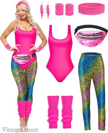 80s workout Barbie costume