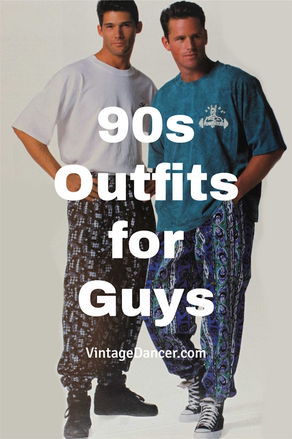Man 90s Dress Style Retro Outfit 80's And 90's Fashion