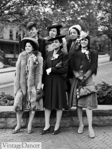1940s black fashion women