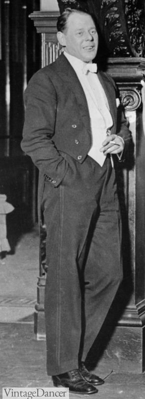 1924 Actor Guy Newell in white tie attire