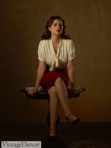Agent Carter (Season 2 promo) 1940s outfit skirt blouse