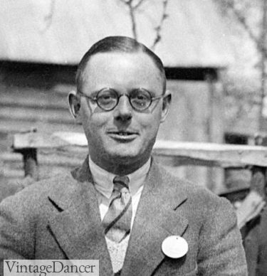 1930s Men&#8217;s Eyeglasses and Sunglasses Styles, Vintage Dancer