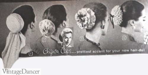 1957 Chignon caps