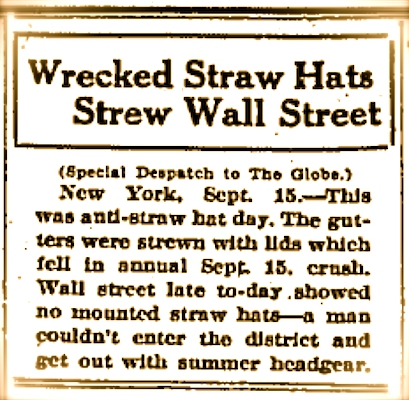 Straw Hat Day 1920