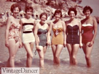 bathing suits in the 50s