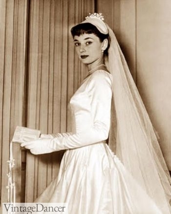 1954, Audrey Hepburn's first wedding dress