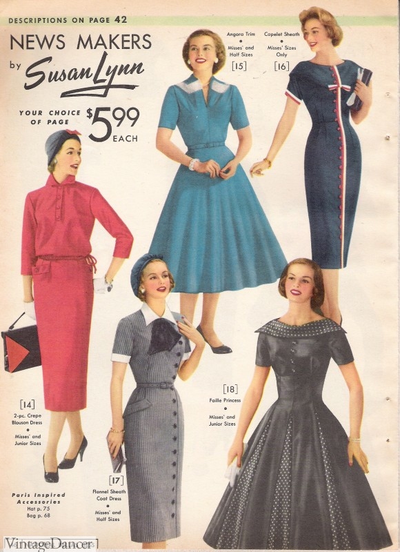 Moda de los años 50