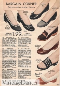 shoes worn in the 50s