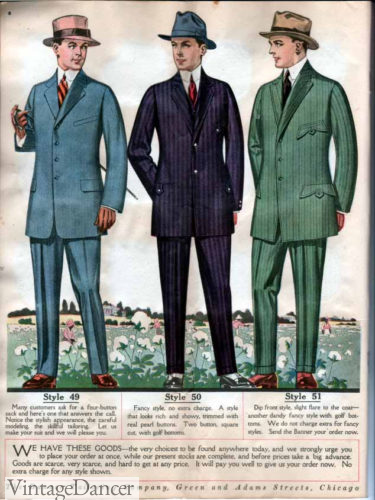 1918 men's suits