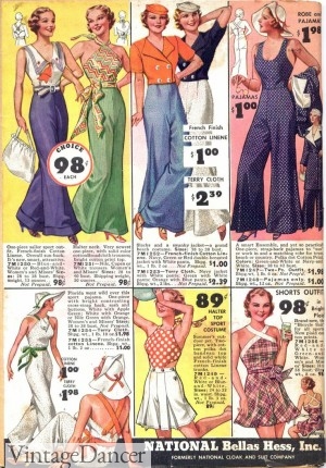 1934 Sporty Beach Pajamas